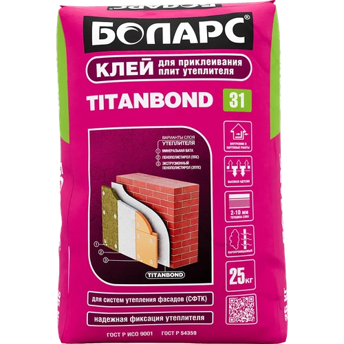 Клей для теплоизоляции и минеральной ваты Bolars